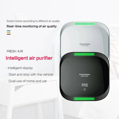 Harga yang pantas PM2.5 Display Mini Portable Purifier Udara Cerdas Smart Touch Mobil HEPA Filter Purifier Udara Dengan Sensor Kualitas Udara on line