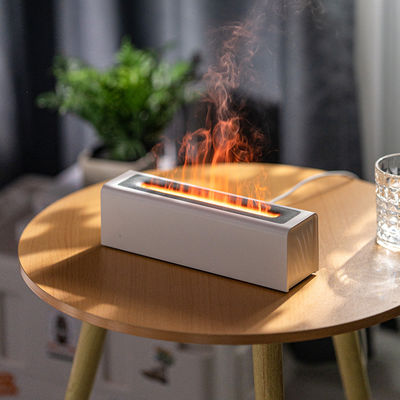 Harga yang pantas HOMEFISH Flame Simulation Humidifier Kapasitas Besar Desktop Aromaterapi Diffuser Dengan Atmosphere Light untuk Kamar Tidur on line