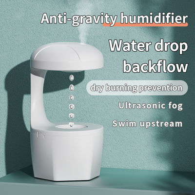 HOMEFISH Anti-Gravity Cool Mist Humidifier Mesin Humidifikasi Kamar Kecil Back Flow Putih 800ml Kapasitas