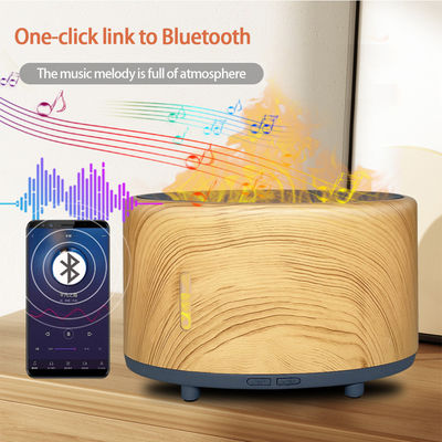 Harga yang pantas Tranquil Flame Humidifier Bluetooth Remote LED Aromaterapi Disesuaikan 150ml on line