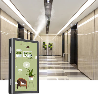 Harga yang pantas HOMEFISH 500ml Aroma Diffuser Wifi Bluetooth App Control Dipasang di dinding Commercial Aroma Diffuser dengan Reklame Video Play on line